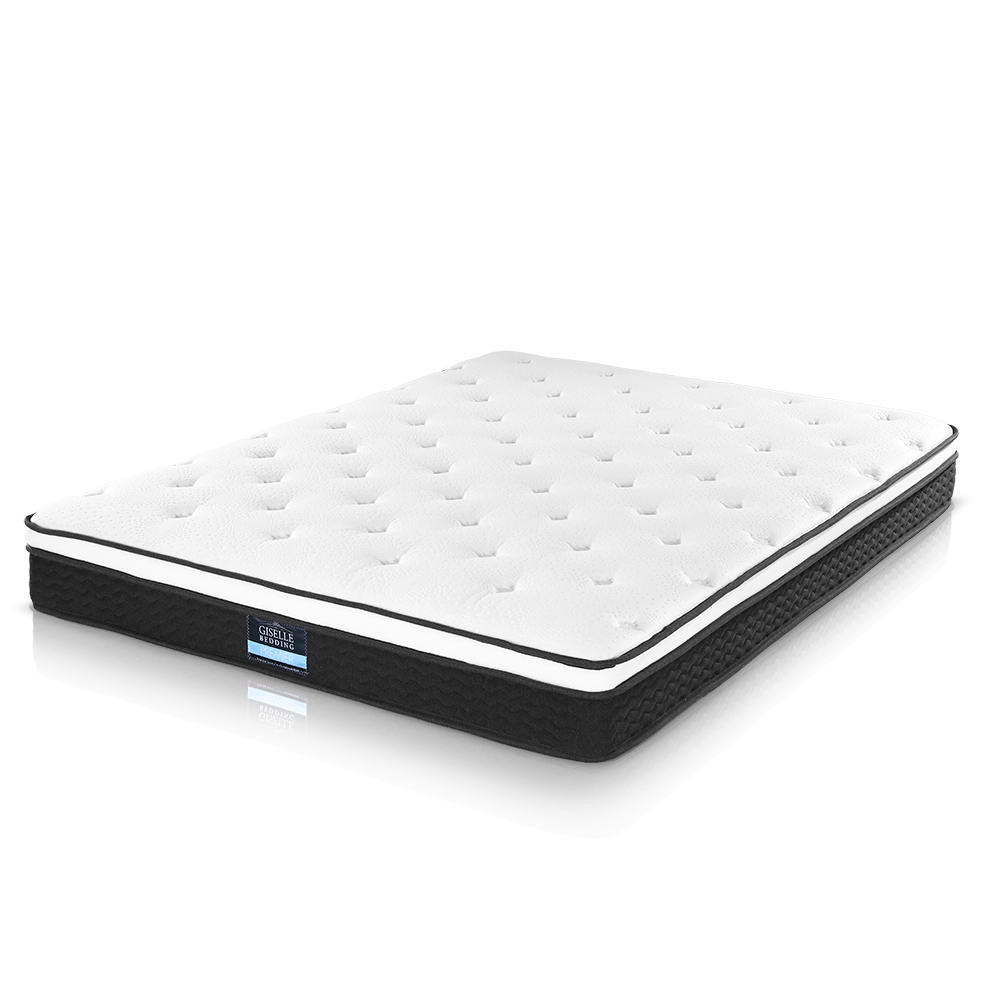 King Bed Frame & Mattress Bundle – Valley King Gas Lift Bed Frame + Euro Top Bonnell Mattress