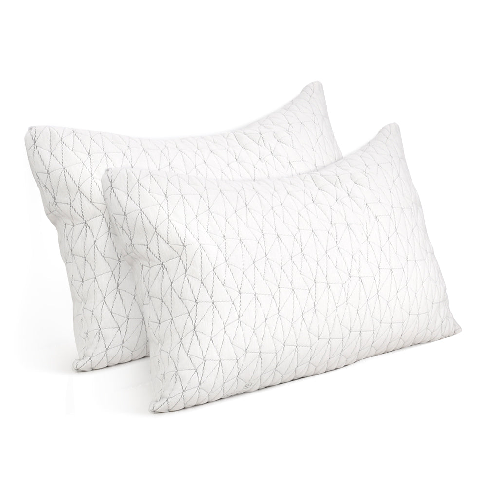 Giselle Bedding Memory Foam Pillow King Size Twin Pack - OZ Home Deals