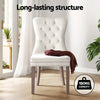 1 Set of 4 Artiss Dining Chairs Beige Velvet - OZ Home Deals