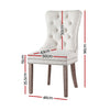 1 Set of 4 Artiss Dining Chairs Beige Velvet - OZ Home Deals