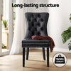 1 Set of 4 Artiss Dining Chairs Black Leather - OZ Home Deals