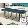 12-Seater Outdoor Dining Set - Grey - OZ Home Deals