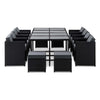 13-Piece Outdoor Dining Set - Charcoal - OZ Home Deals