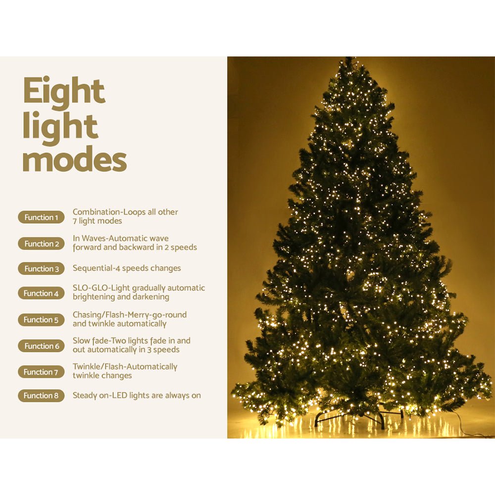 1.8M Christmas Tree 1980 LEDs 8 Light Mode - 765 Tips - OZ Home Deals