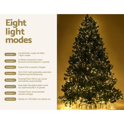 1.8M Christmas Tree 1980 LEDs 8 Light Mode - 765 Tips - OZ Home Deals