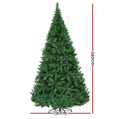 2.4M Pre-lit Christmas Tree 1488 LEDs - OZ Home Deals