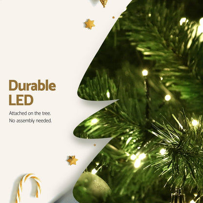 2.4M Pre-lit Christmas Tree 1488 LEDs - OZ Home Deals