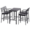 5PC Outdoor Bar Set - Black - OZ Home Deals
