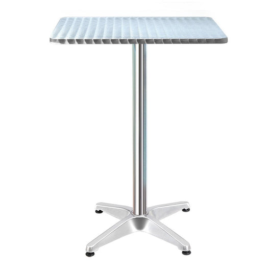 60x60cm Stainless Steel Folding Bar Table - OZ Home Deals