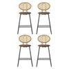 Artiss 4x Bar Stools PU Leather Stools Brown