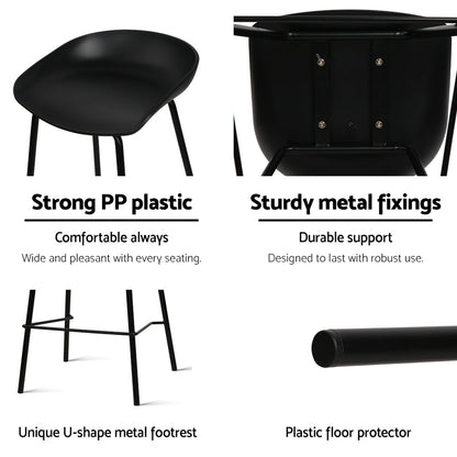 Artiss 4x Bar Stools Kitchen Counter Stools Metal