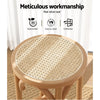 Kimberley Beechwood Rattan Bar Stools – Pine, 2 Pack