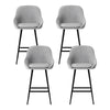 Artiss 4x Bar Stools Upholstered Stool Counter Seat Kitchen Dining Chairs