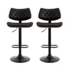 Grampians PU Leather Bar Stools – Black, 2 Pack