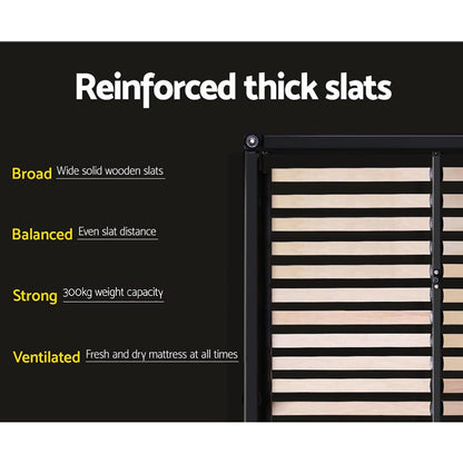 Neo Queen Bed Frame – Charcoal