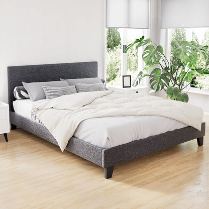 Neo Queen Bed Frame – Charcoal