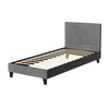 Neo Single Linen Fabric Bed Frame – Grey
