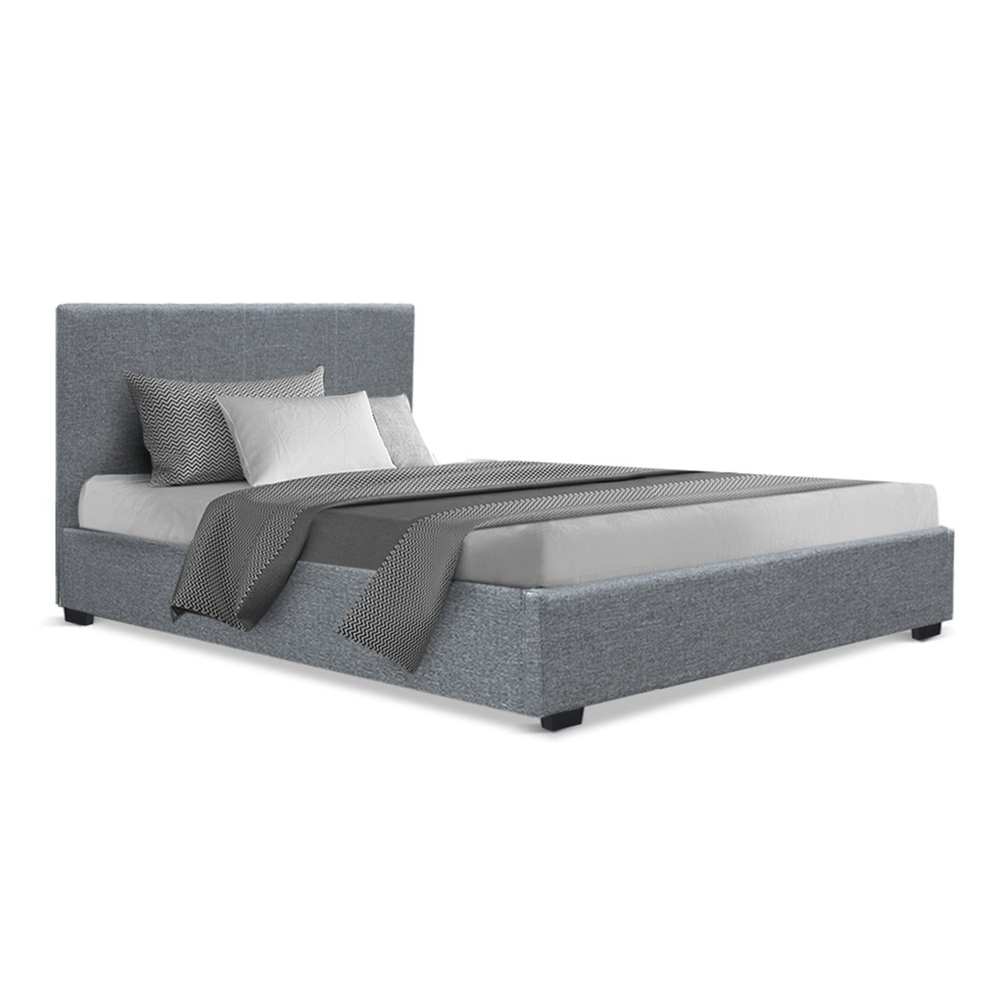 Marlow King Single Gas-Lift Storage Bed Frame – Grey