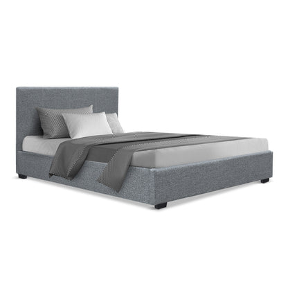 Marlow King Single Gas-Lift Storage Bed Frame – Grey