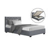 Acacia King Single Gas-Lift Storage Bed Frame – Grey