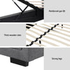 Artiss Bed Frame Double Size Gas Lift Grey TIYO
