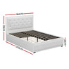 Artiss Bed Frame Double Size Gas Lift White TIYO