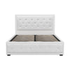 Artiss Bed Frame Double Size Gas Lift White TIYO