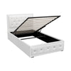 Cooper King Single Gas-Lift Storage Bed Frame – White