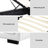 Cooper King Single Gas-Lift Storage Bed Frame – White