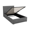 Cooper King Single Gas-Lift Storage Bed Frame – Grey Timber
