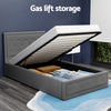 Cooper King Single Gas-Lift Storage Bed Frame – Grey Timber