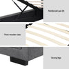 Cooper King Single Gas-Lift Storage Bed Frame – Grey Timber