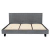 HarbourView King Upholstered Bed Frame – Grey Linen
