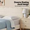 Byron King Single Boucle Fabric Bed Frame – White