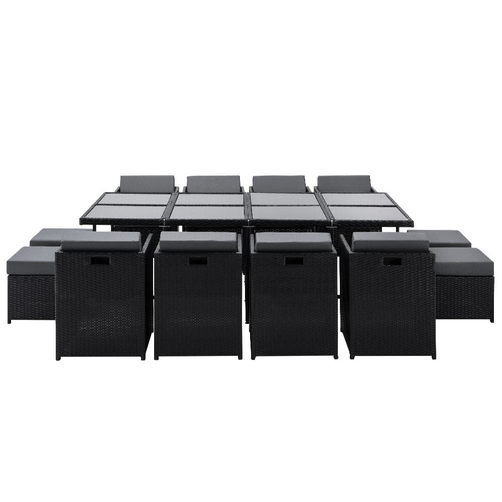 13-Piece Outdoor Dining Set - Charcoal