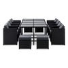 13-Piece Outdoor Dining Set - Charcoal