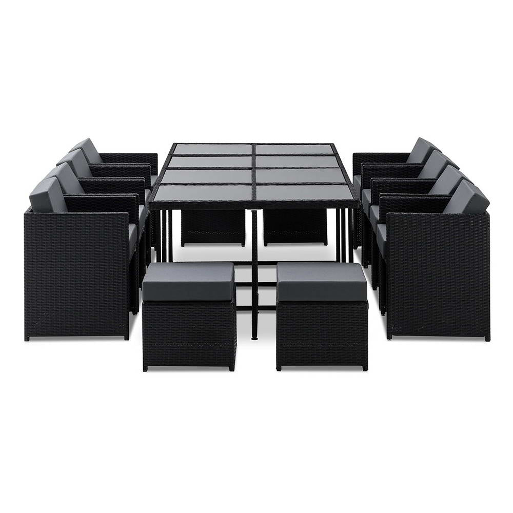 13-Piece Outdoor Dining Set - Charcoal