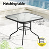 5-Piece Rattan Outdoor Dining Set