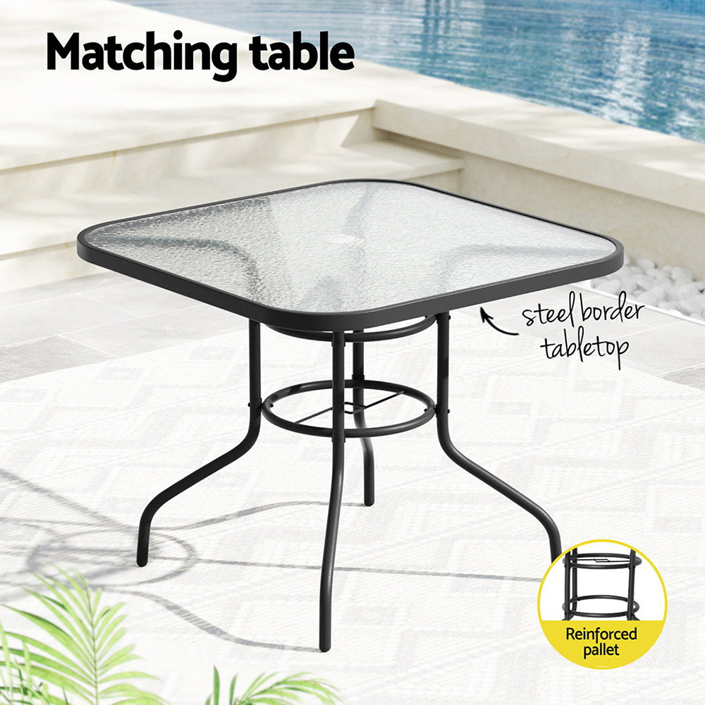 5-Piece Rattan Outdoor Dining Set