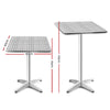 60x60cm Stainless Steel Folding Bar Table