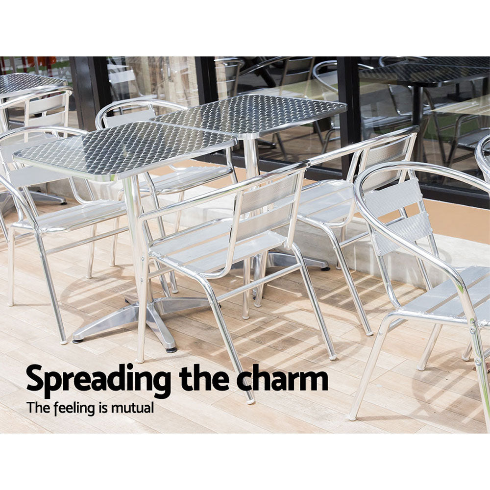 60x60cm Stainless Steel Folding Bar Table