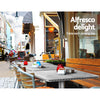 60x60cm Stainless Steel Folding Bar Table