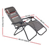 Gardeon Zero Gravity Chair Folding Outdoor Recliner Adjustable Sun Lounge Camping Beige