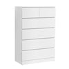 Artiss 6 Chest of Drawers - PEPE White