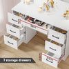 Gold Coast Hollywood LED Dressing Table Set with Mirror & Stool