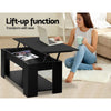 Artiss Coffee Table Lift-top Coffee Table Black