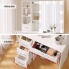 Byron Hollywood LED Dressing Table Set with Mirror & Stool