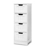 Artiss 4 Chest of Drawers - LEESA White