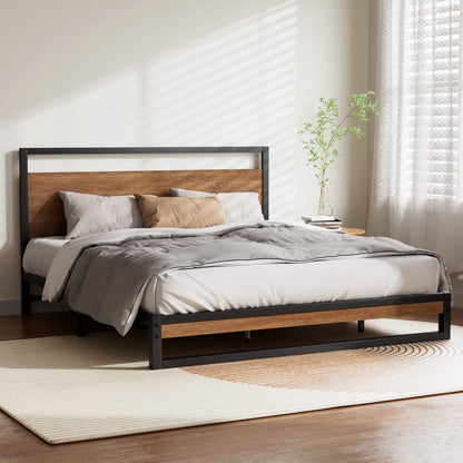 King Package – Industrial Bed Frame + Euro Top Bonnell Mattress