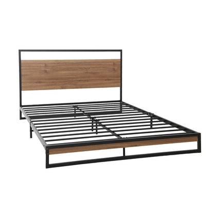 Dane King Metal & Wood Bed Frame – Black